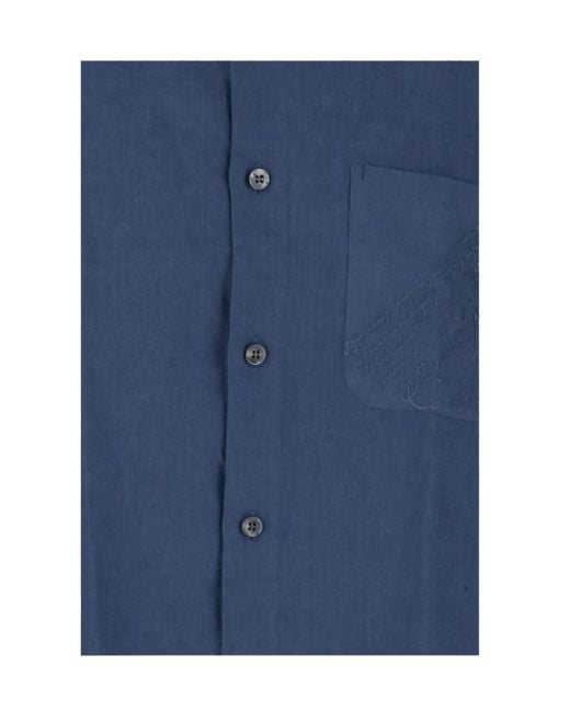 Berluti Blue Long-Sleeved Shirt for men