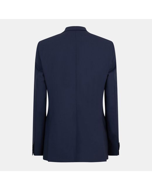 Boss Blue Single-Breasted Blazer for men