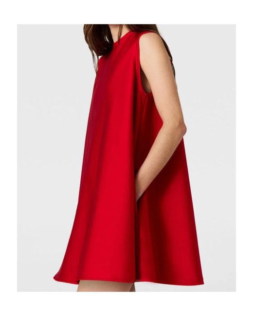 Stella McCartney Red Enverse Satin A-Line Mini Dress