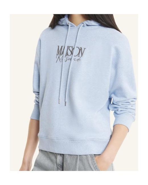Maison Kitsuné Blue Maison Kitsuné Logo Hoodies