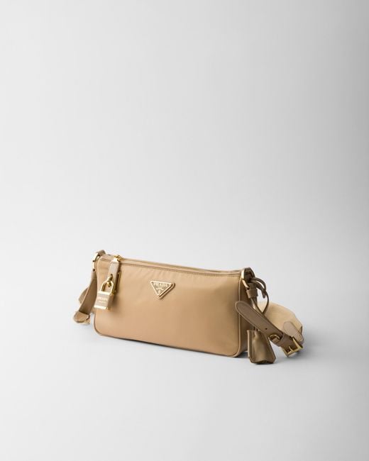 Prada Natural Re-Nylon Small Shoulder Bag