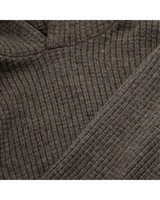 Fear Of God Brown Hooded Long-Sleeved Knitwear