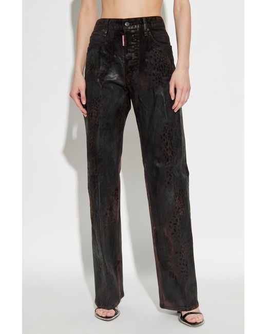 DSquared² Black Straight Trousers