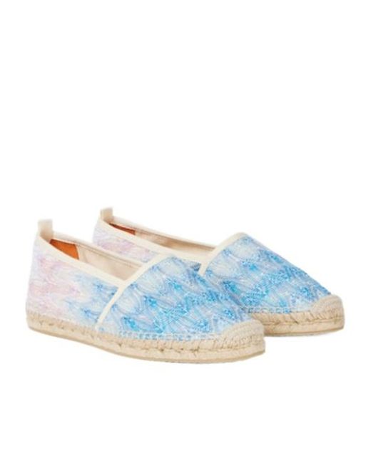 Missoni Blue Zigzag Ombré Espadrilles