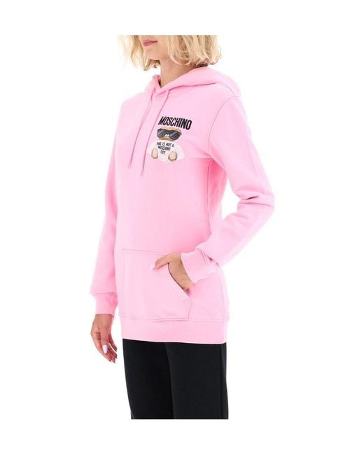 Moschino Pink Teddy Bear Printed Sweater