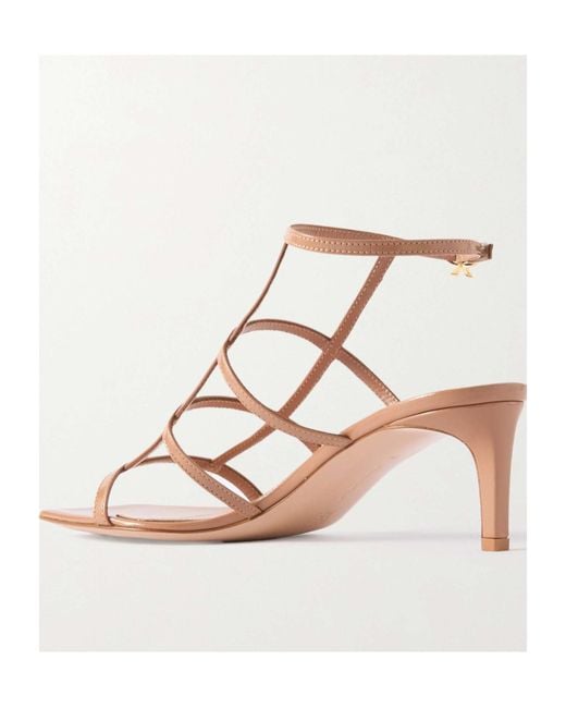 Gianvito Rossi Metallic Mondry 55Mm Leather Sandals