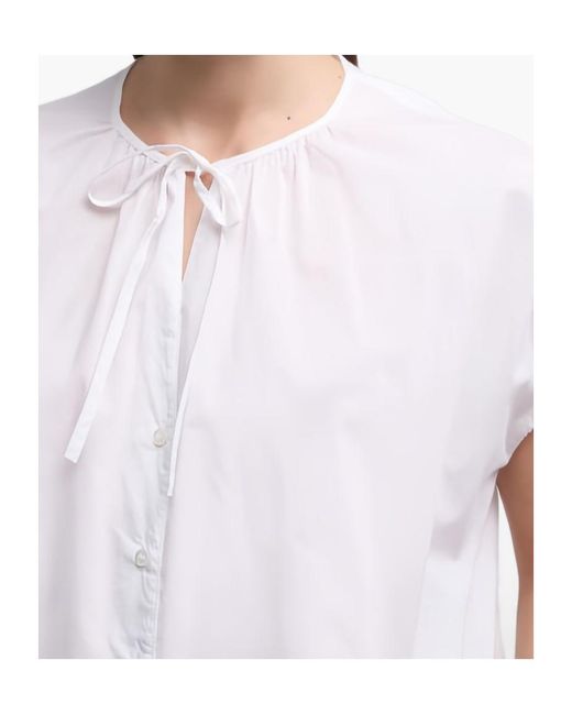 Aspesi White Tie-Front Fabric Cover-Up