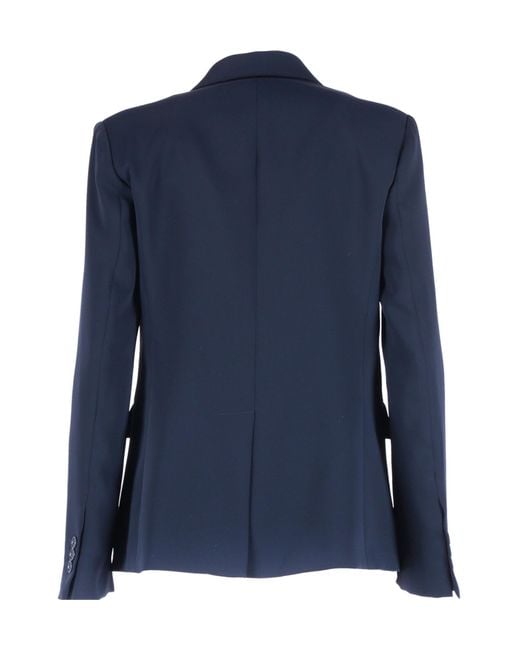 P.A.R.O.S.H. Blue Single-Breasted Jacket