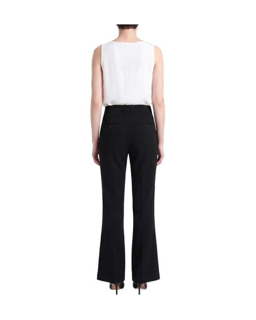 Isabel Marant Black Solid Color Casual Trousers