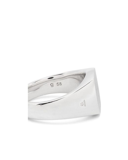 Tom Wood White Wide Ring for men