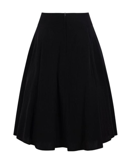 Yohji Yamamoto Black High-Waisted Skirt