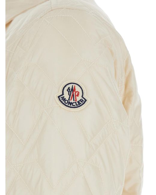 Moncler White Nylon Overshirt