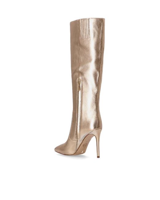 Michael Kors White Pointed Boots