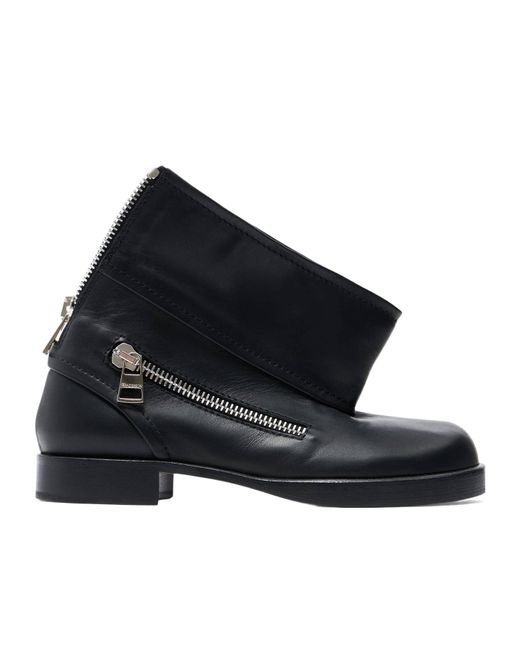 J.W. Anderson Blue Jw Anderson Round Toe Ankle Boots