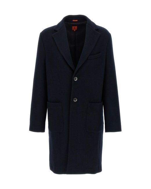 Barena Blue Baron Single-Breasted Coat for men