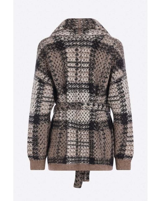 Brunello Cucinelli Gray Long-Sleeved Cardigan