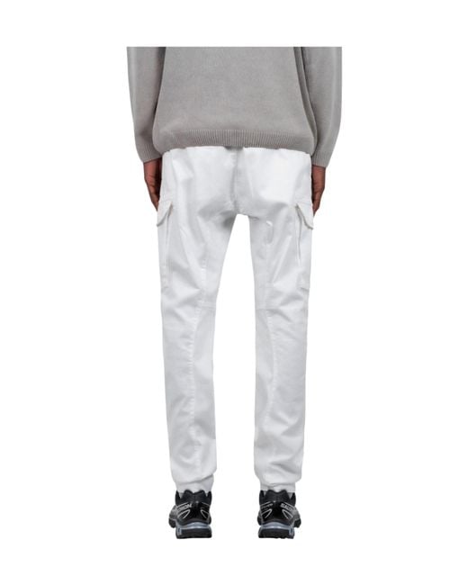 C P Company Gray Pantalon Cargo Sateen for men