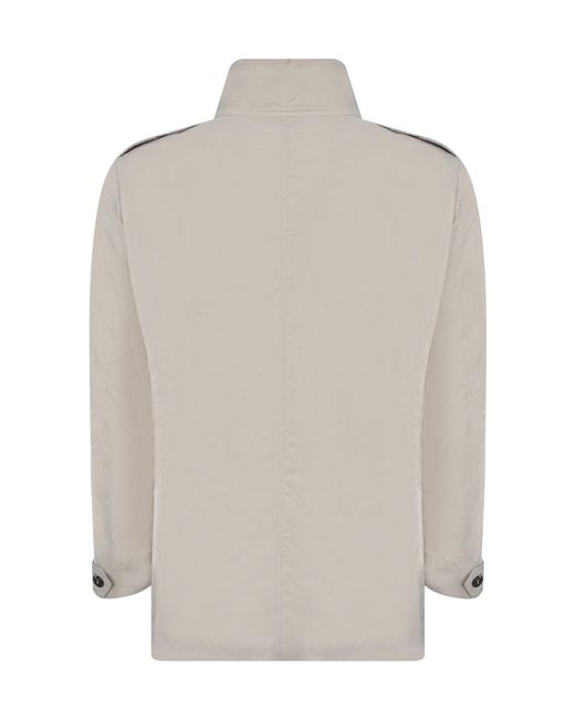 Moorer Gray Long-Sleeved Casual Jacket for men
