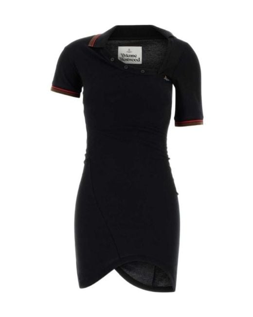 Vivienne Westwood Black Short-Sleeved Dress