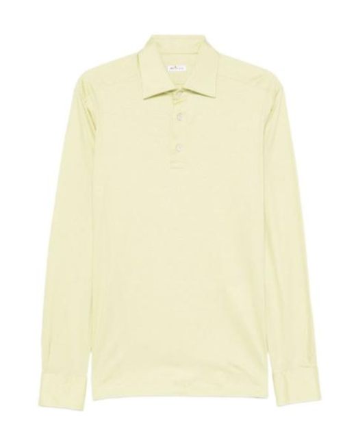 Kiton Natural Long-Sleeved Polo Shirt for men