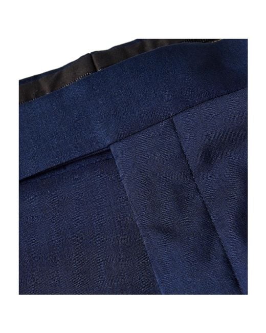 Fendi Blue Versatile Straight-Leg Casual Pants for men