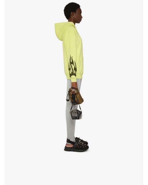 Givenchy Yellow Flame Printed Hoodie