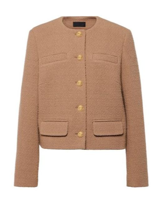 Nili Lotan Brown Button-Down Casual Jacket