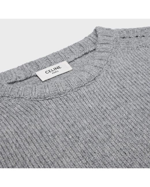 Céline Gray Crewneck Sweater