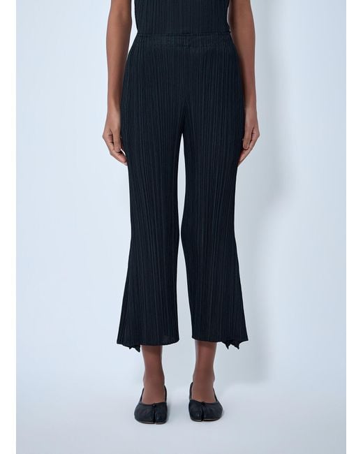 Pleats Please Issey Miyake Black Pleated Trousers