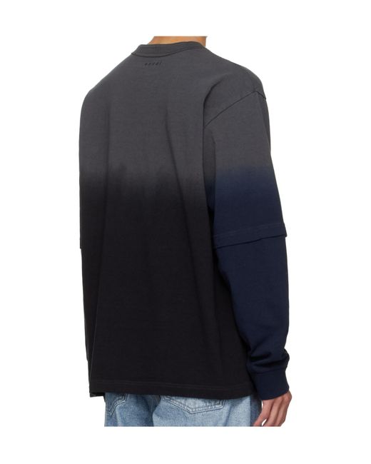 Sacai Blue Patch-Pocket T-Shirt for men
