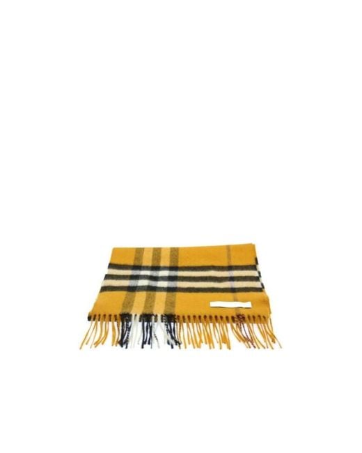 Burberry Yellow Plaid Scarf