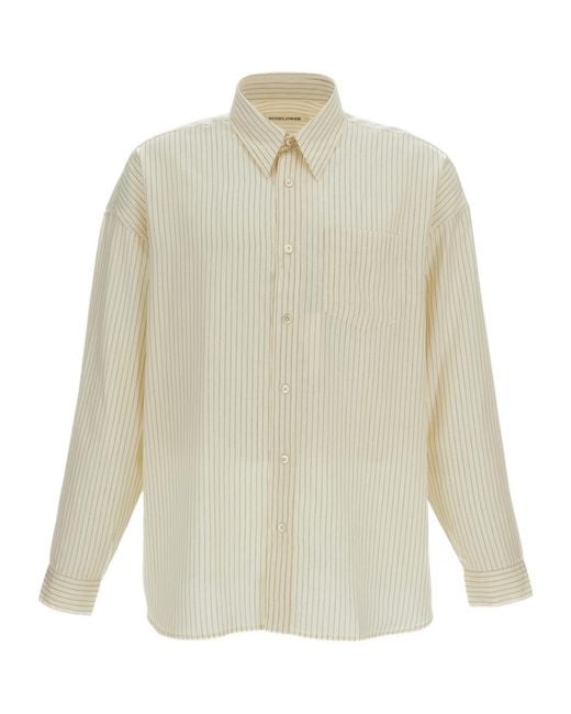 sunflower White Striped Shirt for men