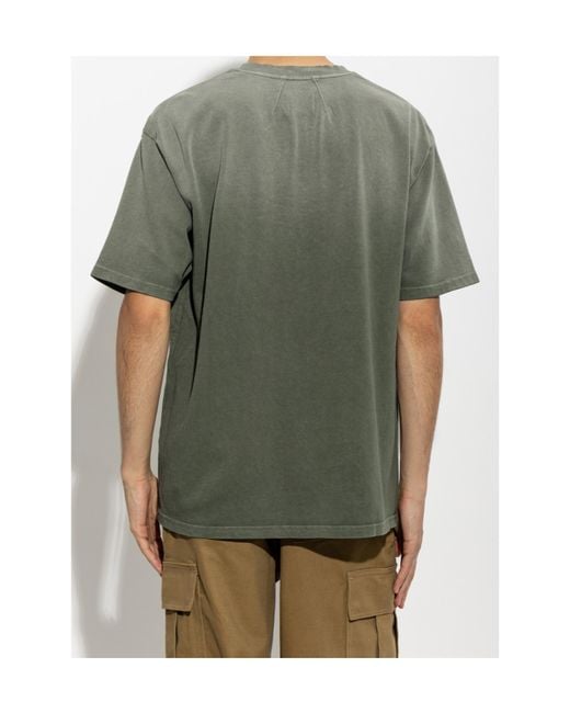 Rhude Green Logo Pocket T-Shirt for men