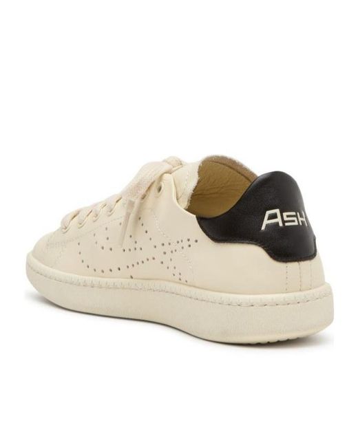 Ash Natural Round-Head Sneakers