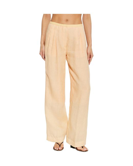 Forte_forte Natural Elastic Waist Casual Pants