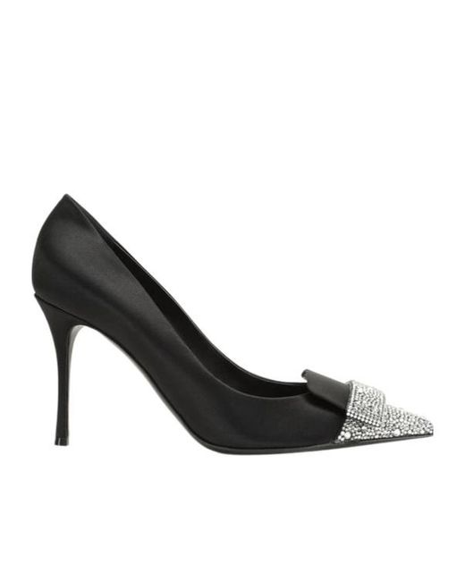 Sergio Rossi Black Pointed High Heels