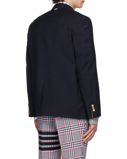 Thom Browne Blue Single-Breasted Jacket for men