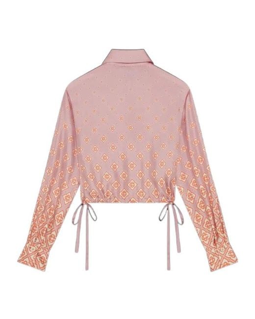 Casablanca Pink Monogram Jarquard Shirt