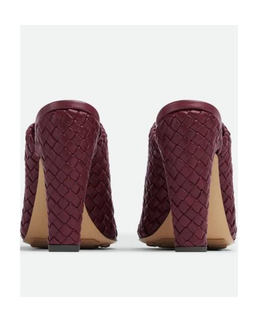 Bottega Veneta Purple Canalazzo Sandals