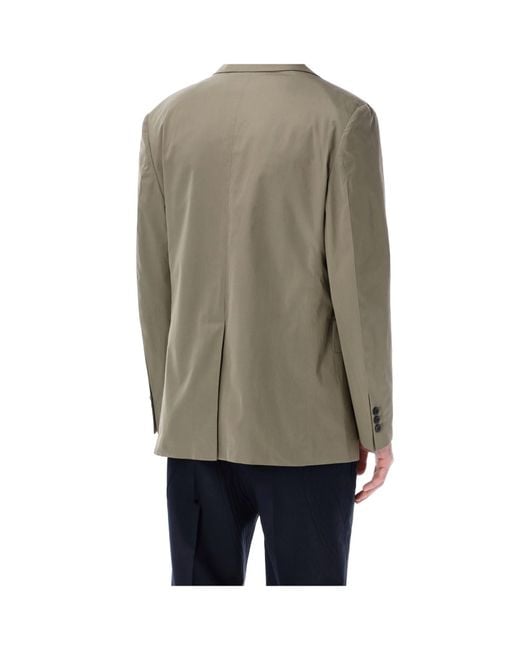 Prada Green Tailored Poplin Blazer for men