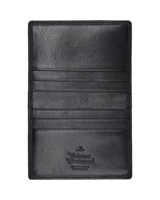 Vivienne Westwood Black Bifold Card Holder for men