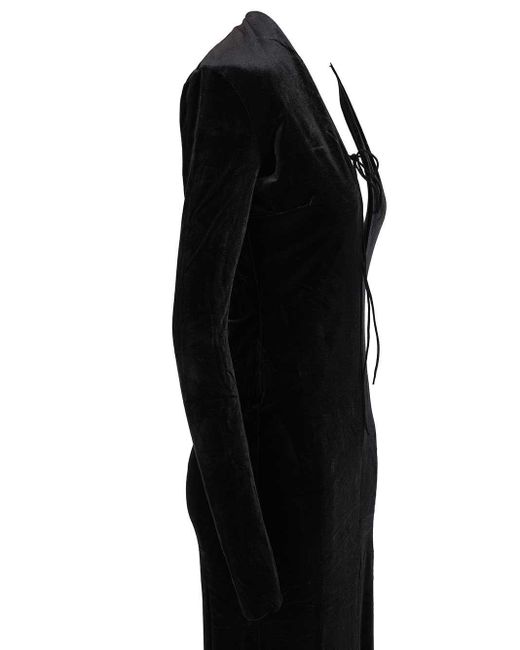 Amazuìn Black Lara Velvet Dress