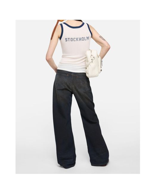 Acne Blue Sleeveless Tank Top