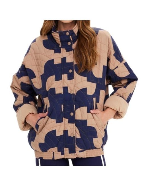 The Upside Blue Mirage Quilted Jacket