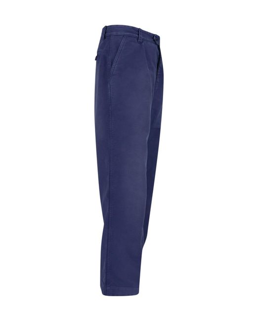 Maison Margiela Blue Wide-Leg Trousers for men
