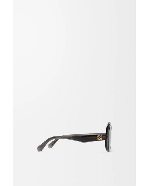 Loewe Blue Mini Anagram Steps Square Sunglasses