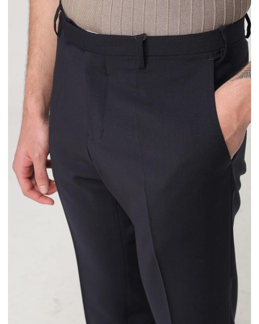 Emporio Armani Black Belt Loop Casual Pants for men