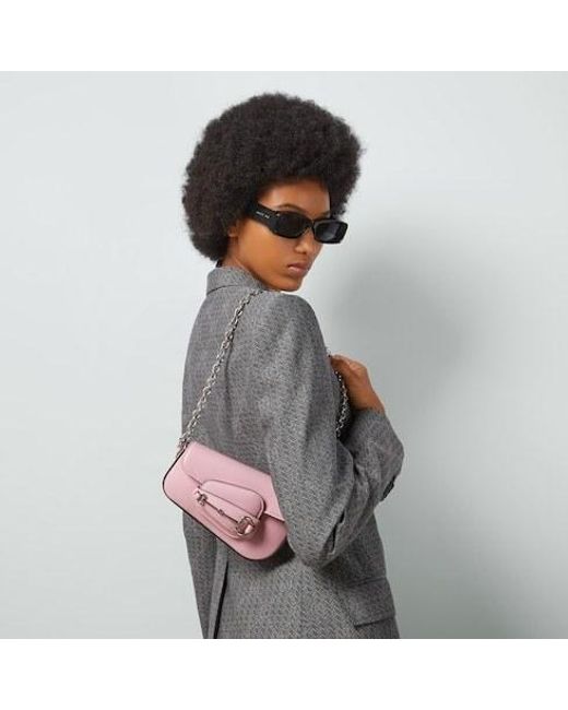 Gucci Pink Horsebit 1955 Mini Shoulder Bag