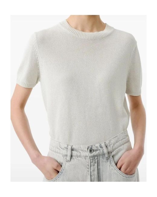 Studio Nicholson White Seren Knit Jumper