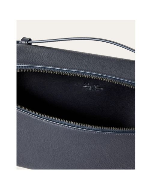 Loro Piana Blue Zippered Clutch for men